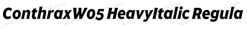 ConthraxW05 HeavyItalic Regular字体转换
